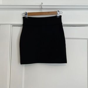 Black cotton skirt